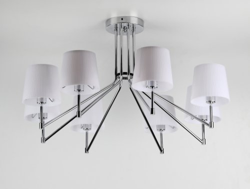 Люстра потолочная восьмирожковая Rivoli Модерн Grazioso S8 CR Е14 Хром картинка 